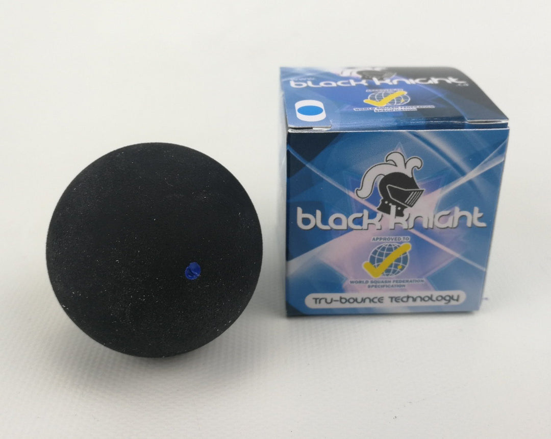 Black Knight Tru-Bounce Squash Blue Dot Balls - Box of 12 Squash Balls Black knight 