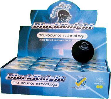 Black Knight Tru-Bounce Squash Double-Yellow Box of 12 Squash Balls Black knight 