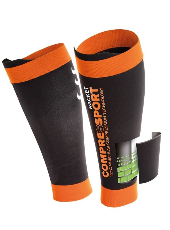 COMPRESSOPRT UNDER CONTROL CALF R2 Racket COMPRESSION LEG SLEEVE Compression clothing Compressport T2 (34-38 cm) Black/Red 