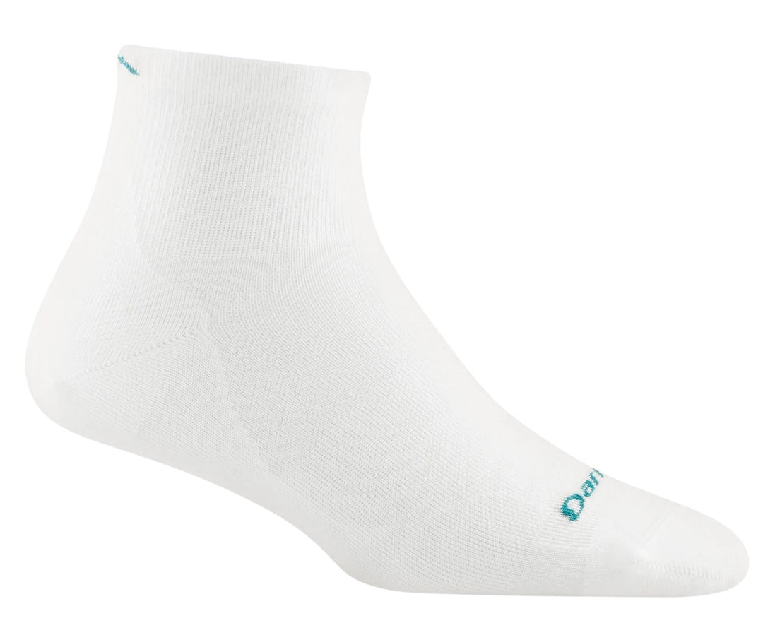 Darn Tough 1/4 Cushion Sock Women's Running 1048 Socks Darn Tough Small (5-7) White 