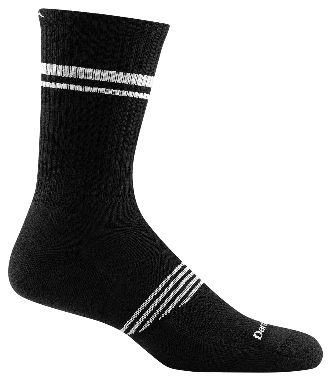 Darn Tough Athletic Crew Lightweight Sock with Cushion 1103 Socks Darn Tough Large (10-12) Black 