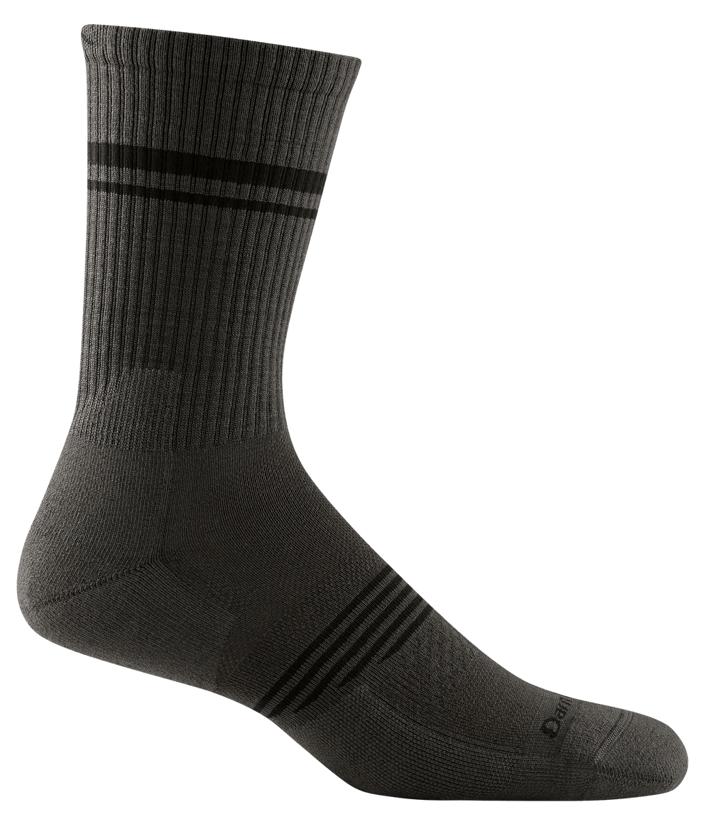 Darn Tough Athletic Crew Lightweight Sock with Cushion 1103 Socks Darn Tough Medium (8-10) Fatigue 