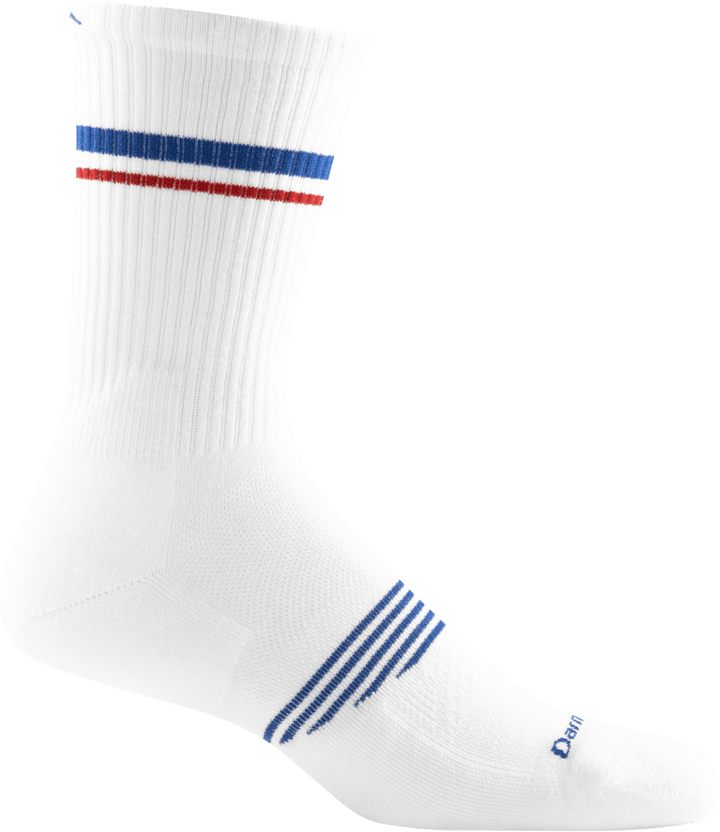 Darn Tough Athletic Crew Lightweight Sock with Cushion 1103 Socks Darn Tough Small ( 5.5-7.5 ) White 