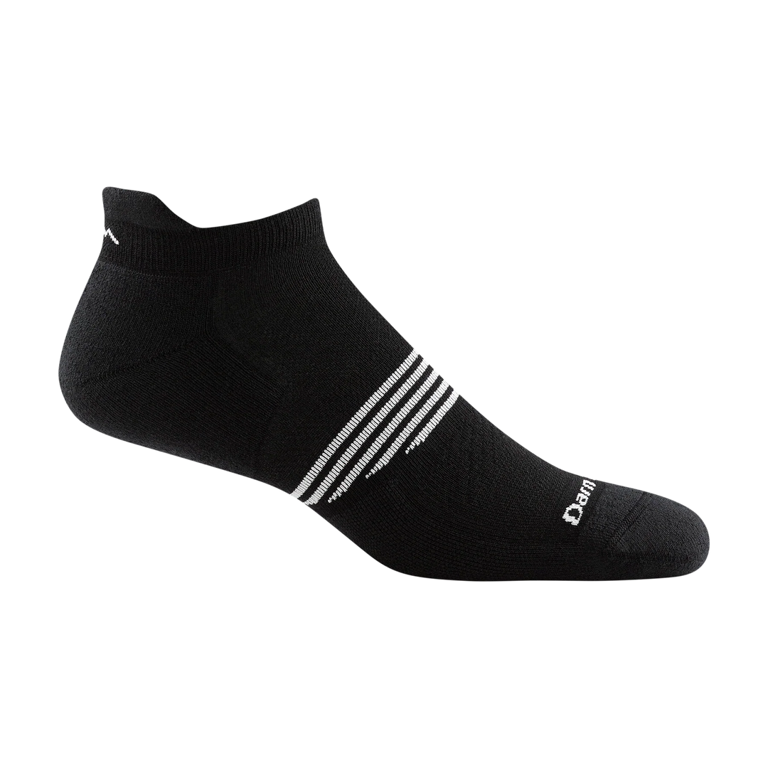 Darn Tough Athletic No Show Tab Lightweight Sock with Cushion 1101 Socks Darn Tough Large (10-12) Black 