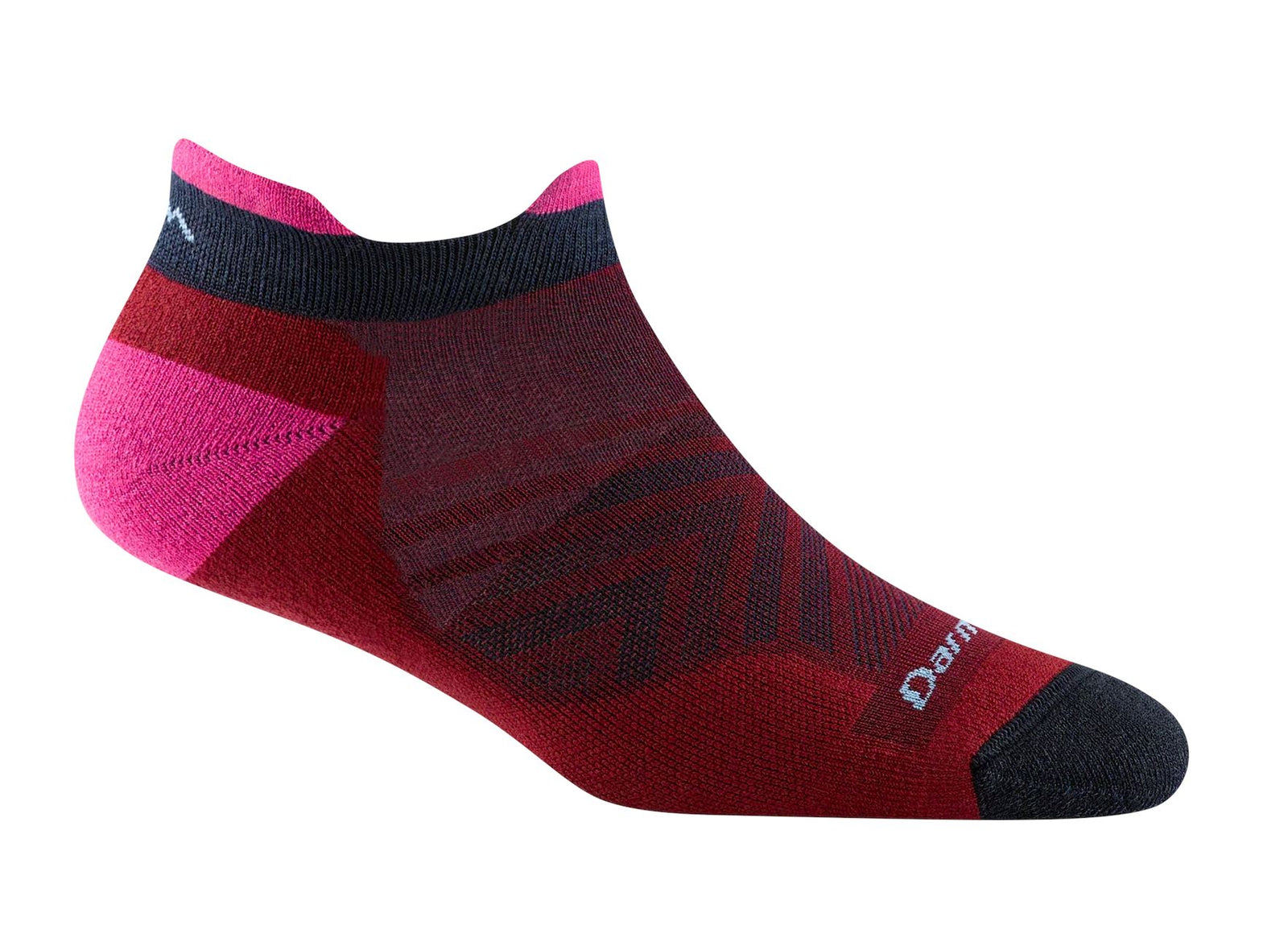 Darn Tough No Show Tab Ultra-Lightweight Cushion 1043 Socks Darn Tough Medium (7-10 women) Burgundy 