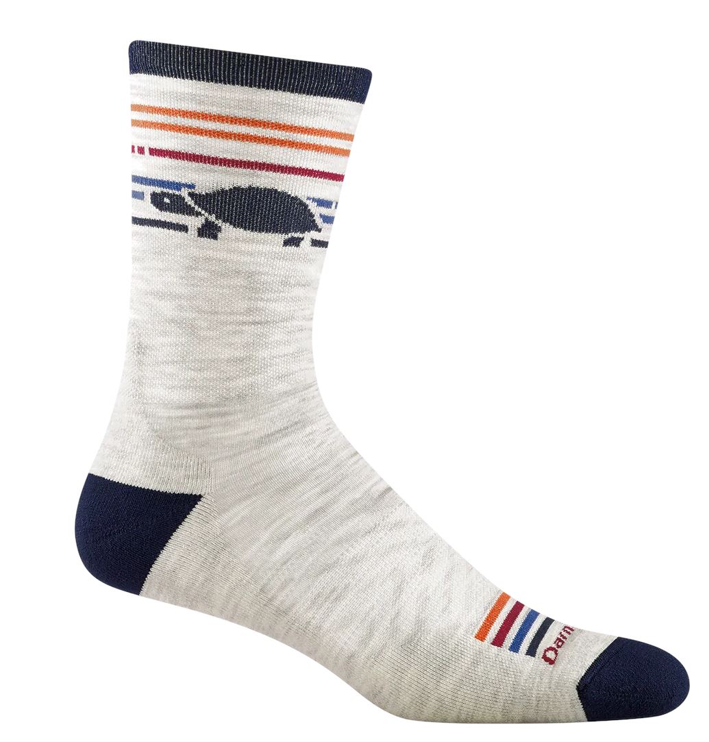 Darn Tough Pacer Micro Crew Sock Ultra-Lightweight with cushion Men's Socks 1041 Socks Darn Tough Medium (men 9-11) Ash 