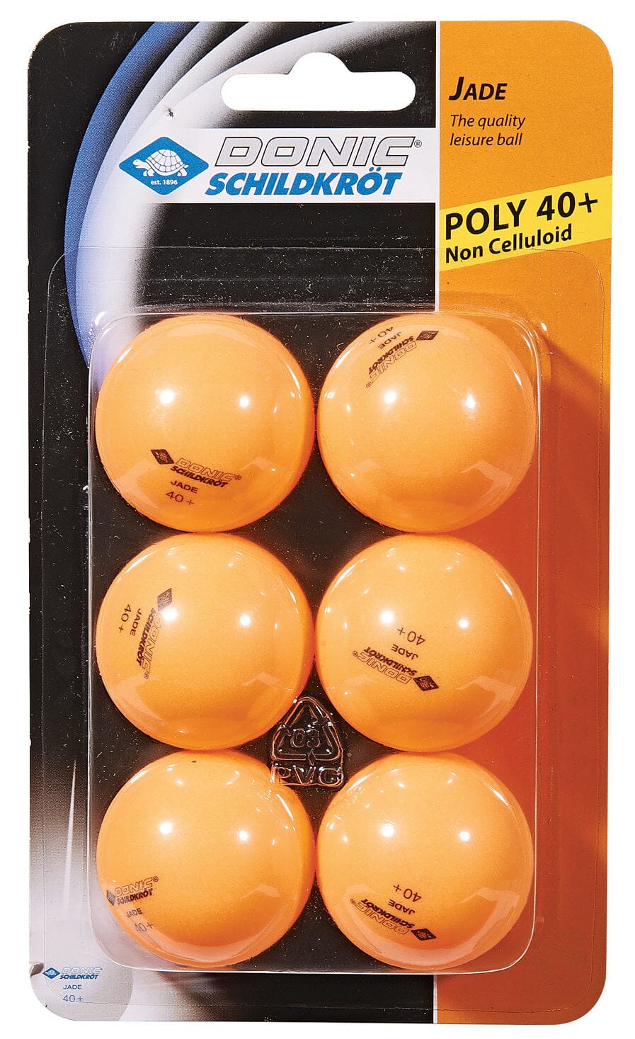 Donic-Schildkrot Jade 40+Table Tennis Balls (pack of 6) Ping-pong balls Donic Orange 