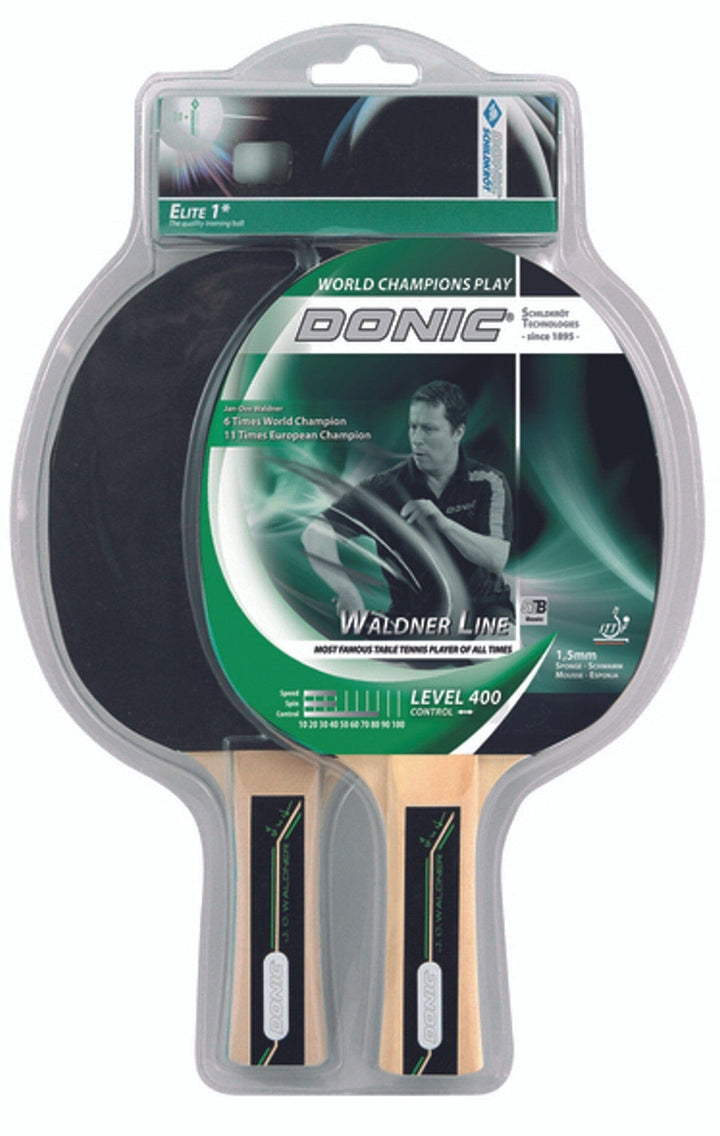 Donic Waldner 400 Table Tennis Paddle 2 Player Set Ping-Pong-Racquets Donic 