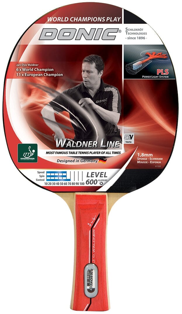 Donic Waldner 600 Table Tennis Paddle 1-player Gift Set Ping-Pong-Racquets Donic 