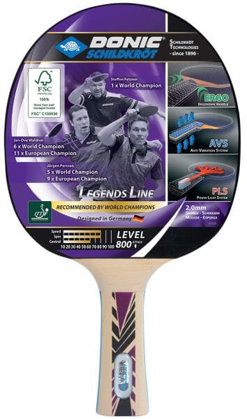 Donic Waldner 800 FSC Table Tennis Paddle Ping-Pong-Racquets Donic 