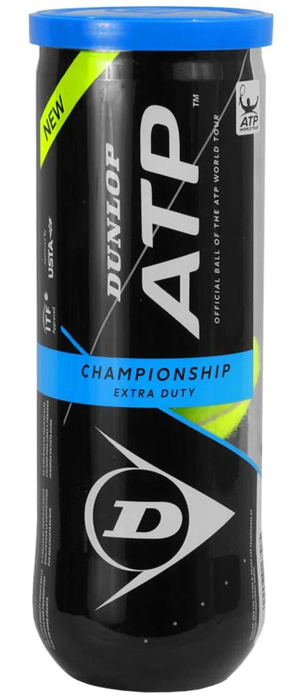 Dunlop ATP Championship Extra Duty All Court Tennis Balls 3 Ball Can Tennis balls Dunlop 