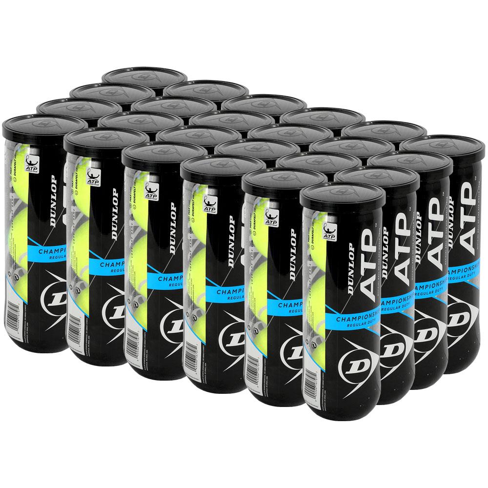 Dunlop ATP Championship Regular Duty All Court Tennis Balls 24 Can Case (72 Balls) Tennis balls Dunlop 