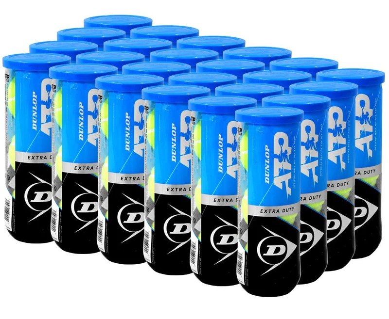 Dunlop ATP Extra Duty All Court Tennis Balls Case - 24 of 3 Ball Cans (72 balls) Tennis balls Dunlop 