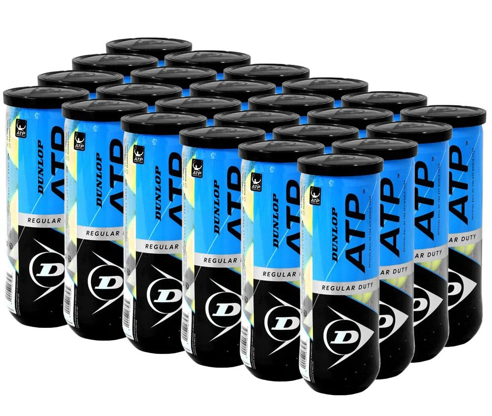 Dunlop ATP Regular Duty All Court Tennis Balls Case - 24 of 3 Ball Cans (72 balls) Tennis balls Dunlop 