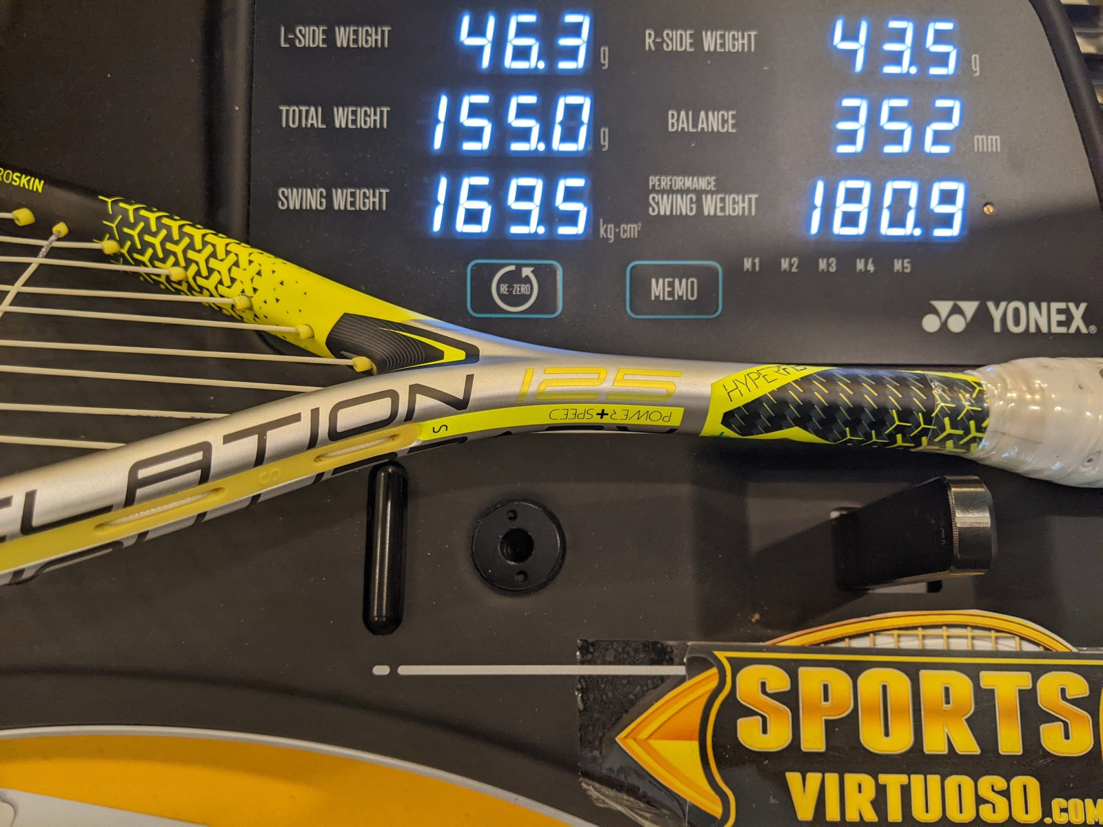 Dunlop HyperFibre+ Revelation 125 Squash Racquet Squash Racquets Dunlop 