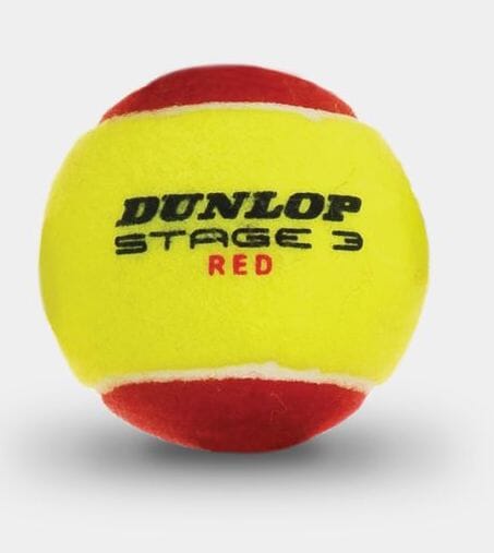 Dunlop Junior Red/Yellow Tennis Balls 3 Ball Pack (Stage 3) Tennis balls Dunlop 