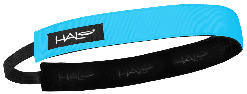 Halo HeadBand Hairband 1" Wide Band Wristbands, Headbands Halo Blue 