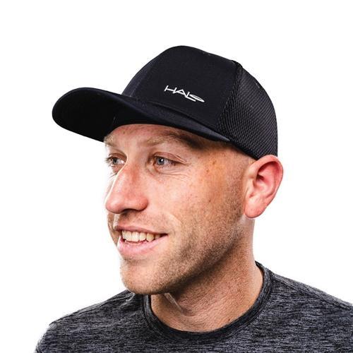 Halo Hinge Original Flexfit Hat Caps and Hats Halo Black L/XL 