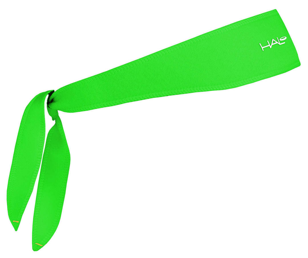 Halo I Headband Tie version Wristbands, Headbands Halo Bright Green 