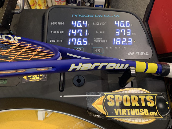 Harrow Vapor Blue/Yellow Squash Racquet Squash Racquets Harrow 
