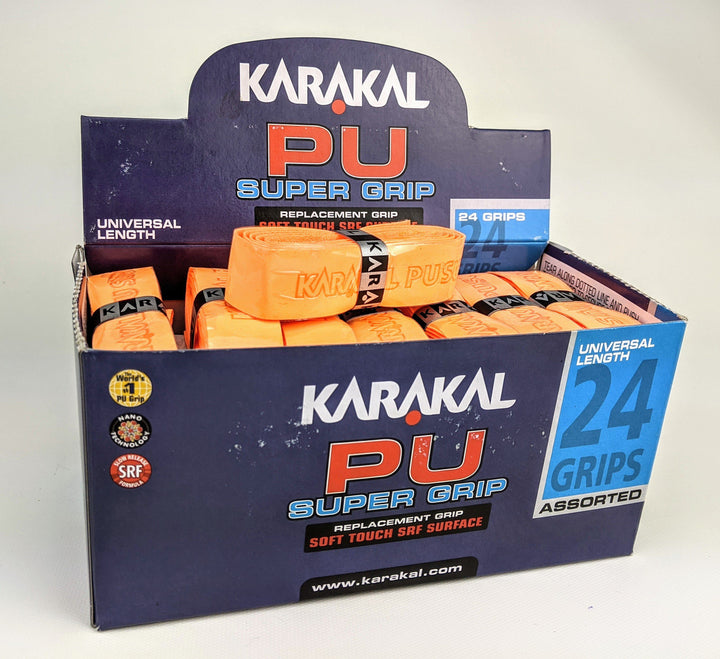 Karakal PU Super Replacement Grip - Box of 24 Grips Karakal Orange 