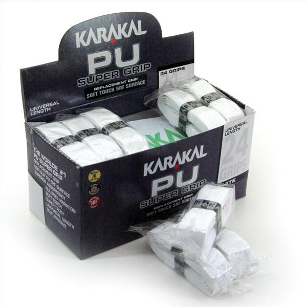 Karakal PU Super Replacement Grip - Box of 24 Grips Karakal White 