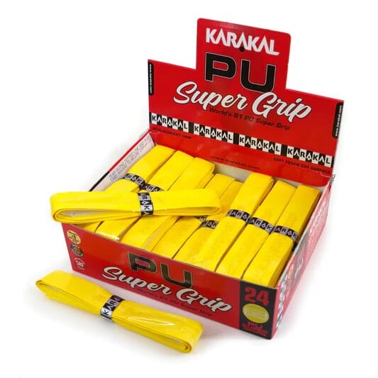 Karakal PU Super Replacement Grip - Box of 24 Grips Karakal Yellow 