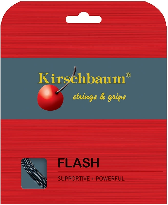 Kirschbaum Flash 125 17g Tennis 12M String Set Tennis Strings Kirschbaum Black 