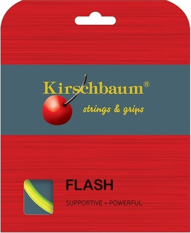 Kirschbaum Flash 125 17g Tennis 12M String Set Tennis Strings Kirschbaum Yellow 
