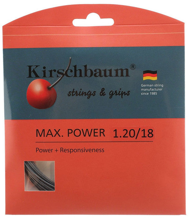 Kirschbaum Max Power 120 18g Tennis 12M String Set Tennis Strings Kirschbaum 
