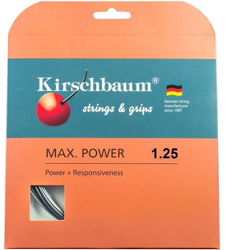 Kirschbaum Max Power 125 17g Tennis 12M String Set Tennis Strings Kirschbaum 