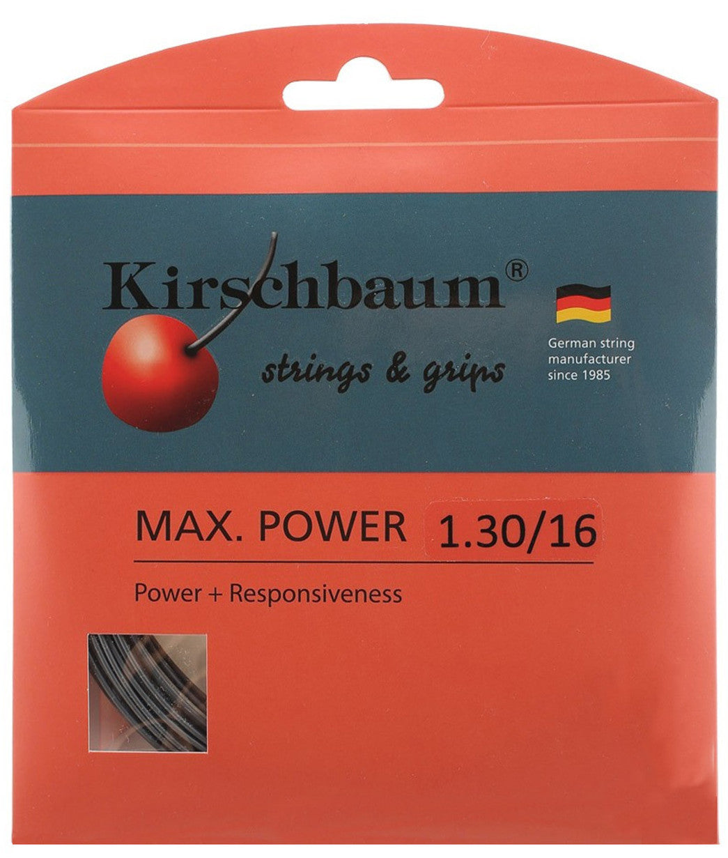 Kirschbaum Max Power 130 16g Tennis 12M String Set Tennis Strings Kirschbaum 