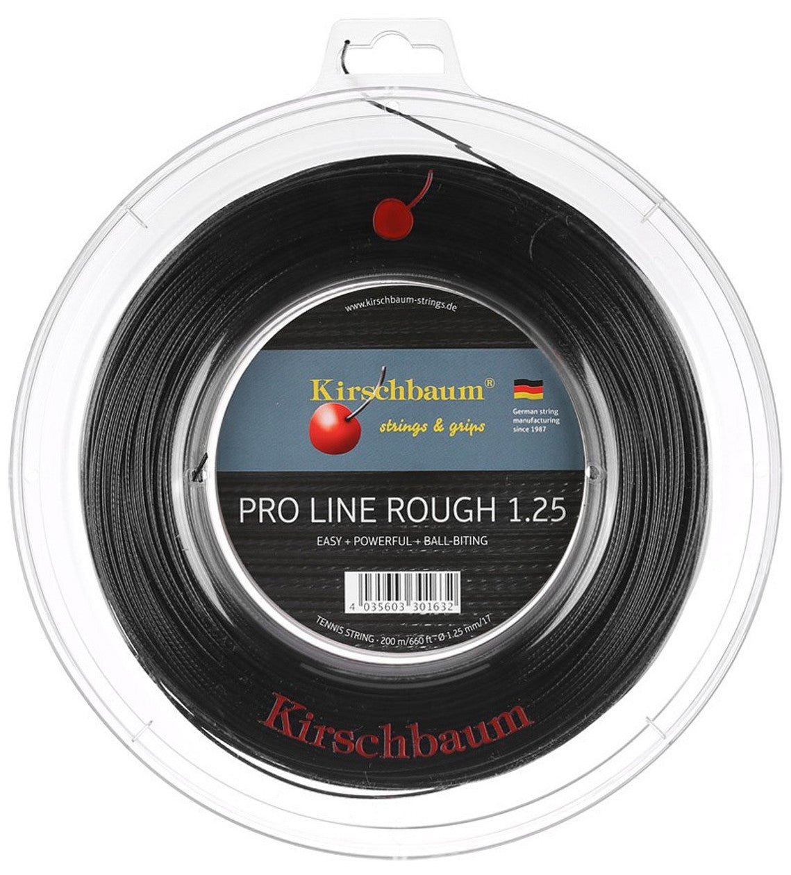 Kirschbaum Pro Line Rough 125 17g Tennis 200M String Reel Tennis Strings Kirschbaum 