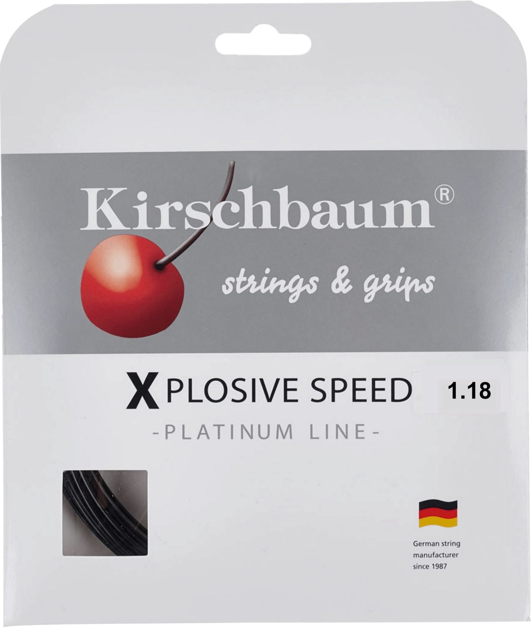 Kirschbaum Xplosive Speed 118 18g Tennis 12M String Set Tennis Strings Kirschbaum 
