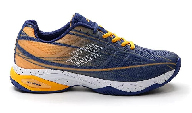 Lotto Mirage 300 CLY Men's Clay Court Tennis Shoes Blue-White-Saffron Men's Tennis Shoes Lotto 
