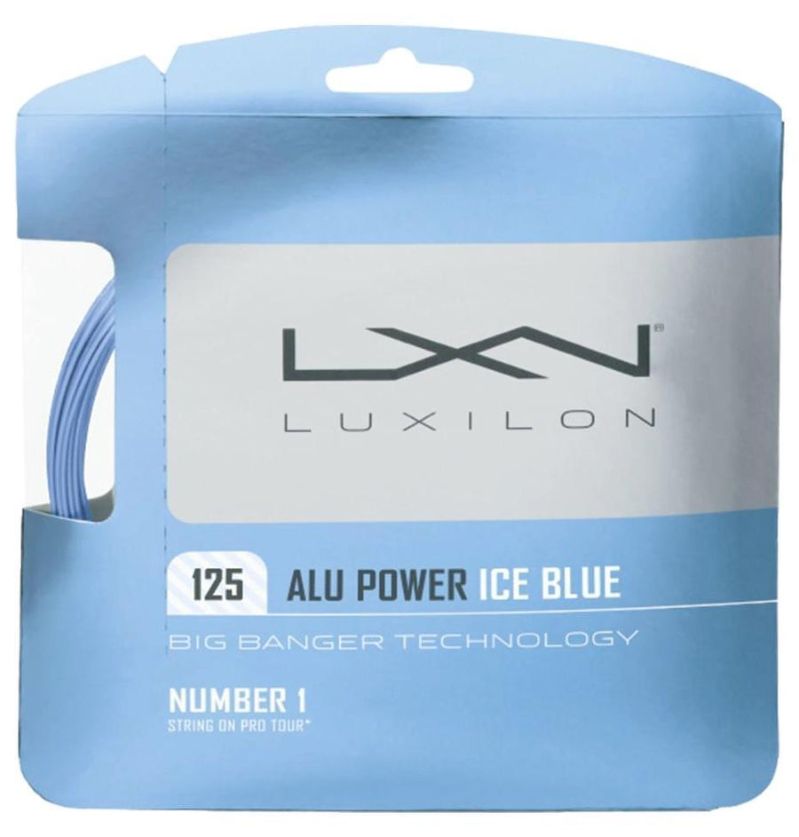 Luxilon Alu Power 125 16Lg Ice Blue Tennis Stringing Service Tennis Stringing Service Luxilon 