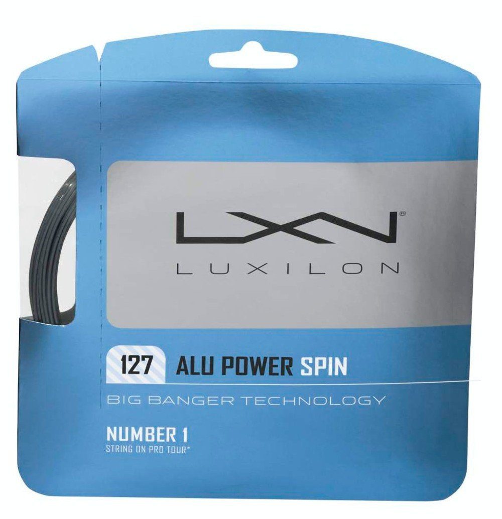 Luxilon Alu Power SPIN 127 16g Silver Tennis 12M String Set Tennis Strings Luxilon 