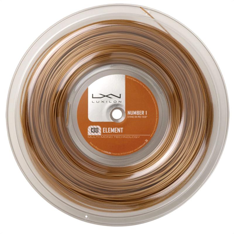 Luxilon Element 130 Brown Tennis 200M/660ft String Reel Tennis Strings Luxilon 