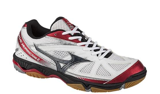 Mizuno Wave Hurricane 2 White/Red/Black Unisex indoor court shoes Men's Court Shoes Mizuno 