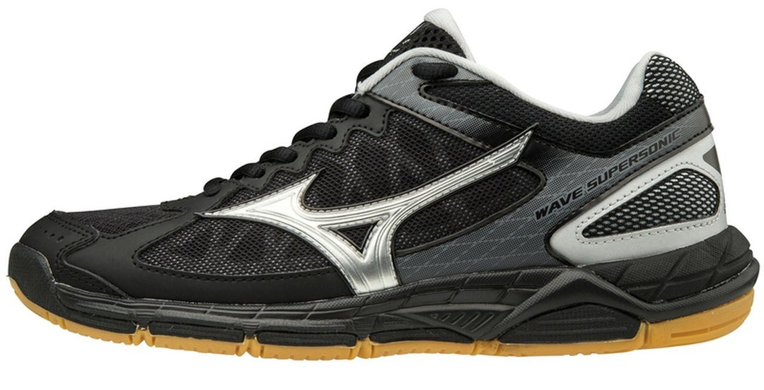 Mizuno Wave Supersonic Court Shoe Black/Silver Men's Court Shoes Mizuno 