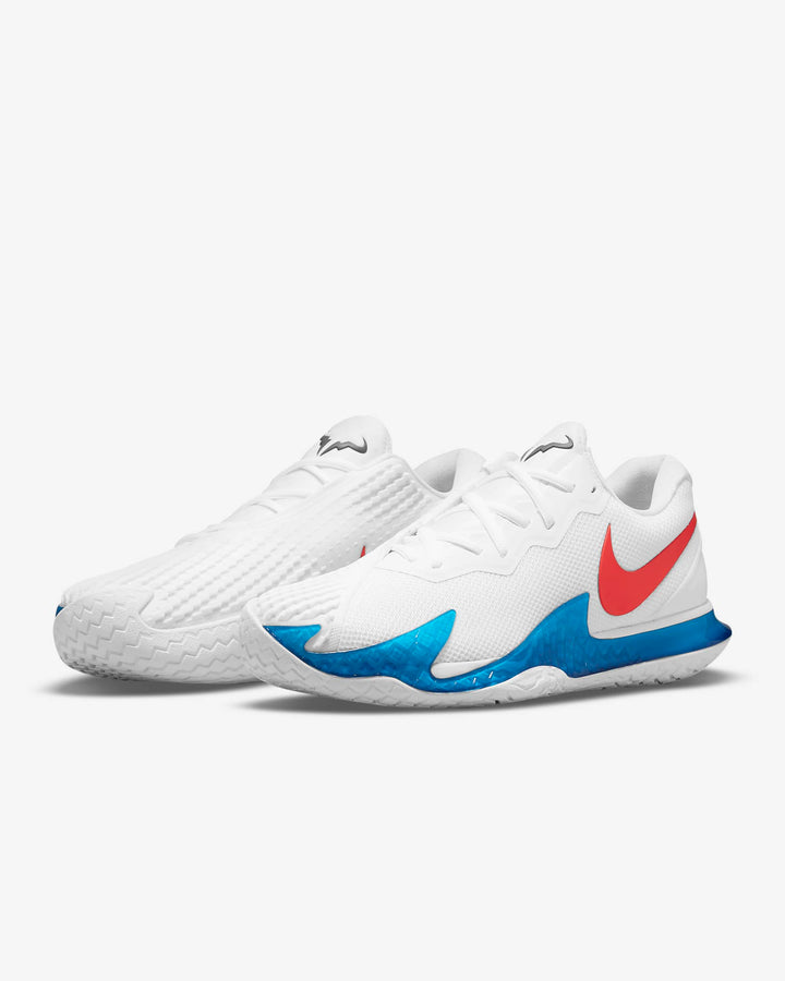 Nike Air Zoom Vapor Cage 4 RAFA Unisex Tennis Shoes DD1579-113 White/Chile Red/Binary Blue Men's Tennis Shoes Nike 