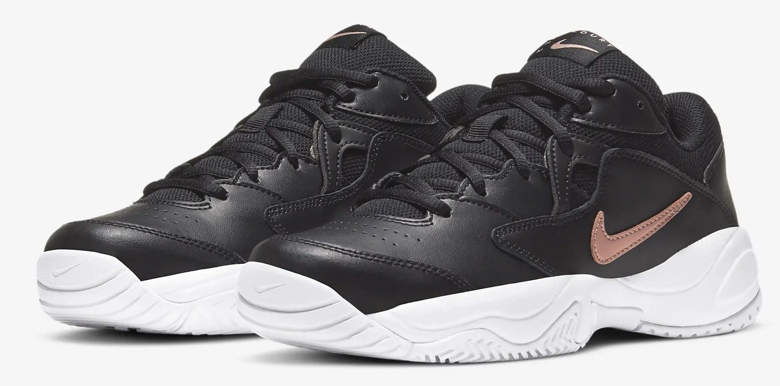 Nike court discount lite womens black