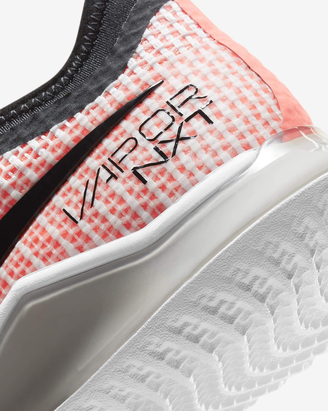 Nike React Vapor NXT HC Tennis Unisex Shoes CV0742-101 White/Black/Mango Volt Women's Tennis Shoes Nike 