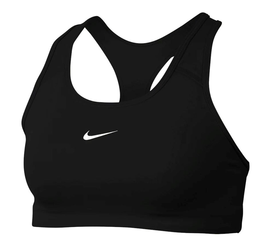 Nike Women's Dri-FIT Swoosh Medium Support One Piece Pad Sports Bra BV3636-010 Tops Nike 