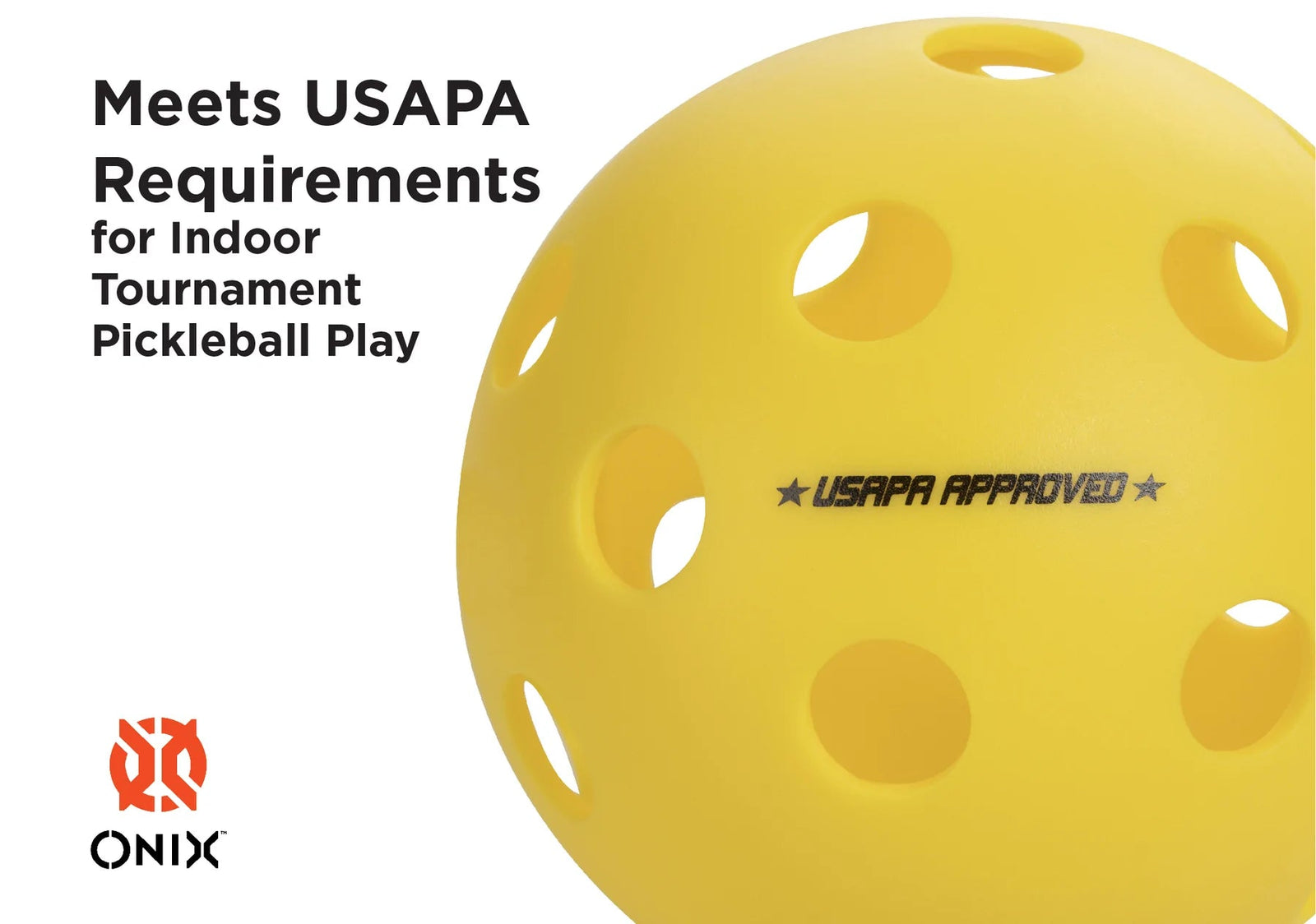 Onix Fuse Pickleball Indoor Ball 3-pack Pickleball Balls Onix 