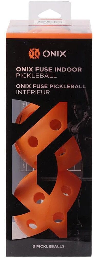 Onix Fuse Pickleball Indoor Ball 3-pack Pickleball Balls Onix Orange 