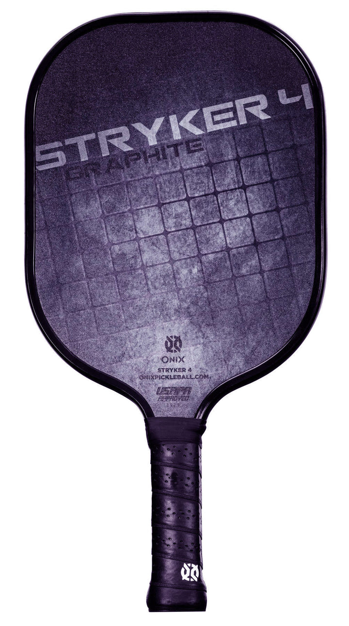 Onix Graphite Stryker 4 Pickleball Paddle Pickleball Paddles Onix Black/Dark Purple Light (6.9-7.4oz) 