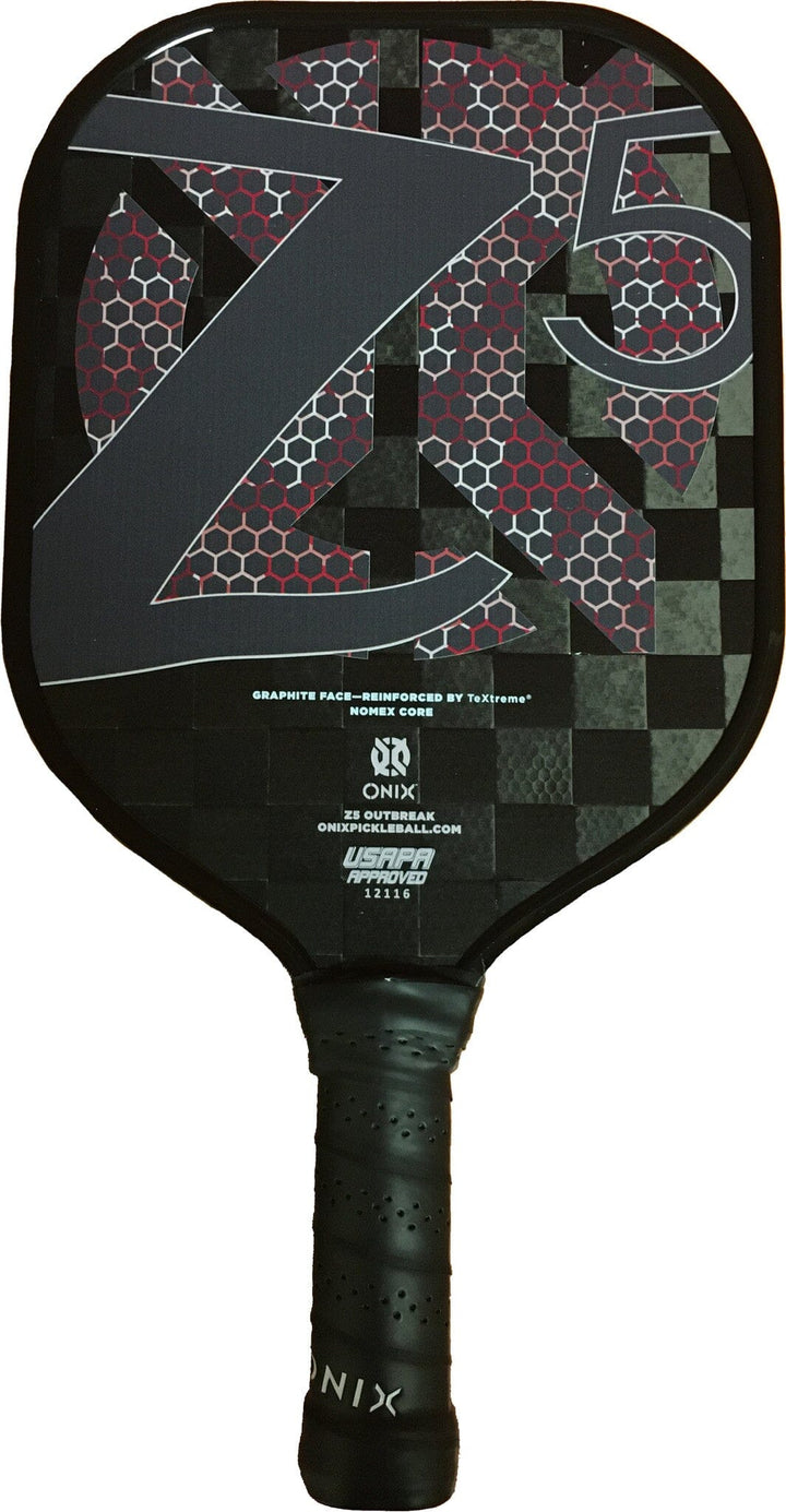 Onix Z5 Outbreak Pickleball Paddle Pickleball Paddles Onix Red Medium (7.8-8.2oz) 