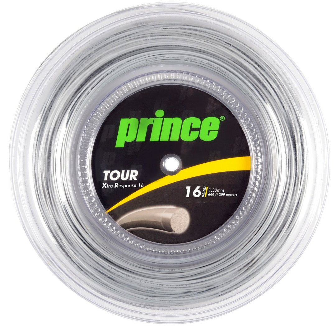 Prince Tour XR Xtra Response 16g Silver Tennis 200M String Reel Tennis Strings Prince 