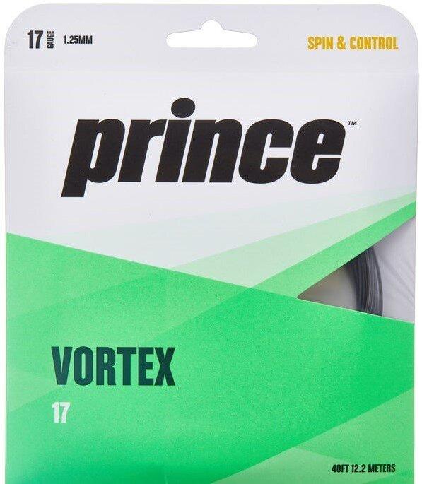 Prince Vortex 17g Black Tennis 12M String Set Tennis Strings Prince 